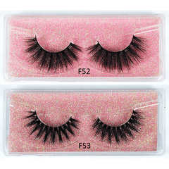 20 Pairs 3D Mink Lashes Soft Fluffy False Eyelashes - Natural Glamorous Look