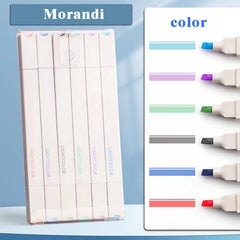 6pcs Dual Tip Highlighter Pens for Student Children