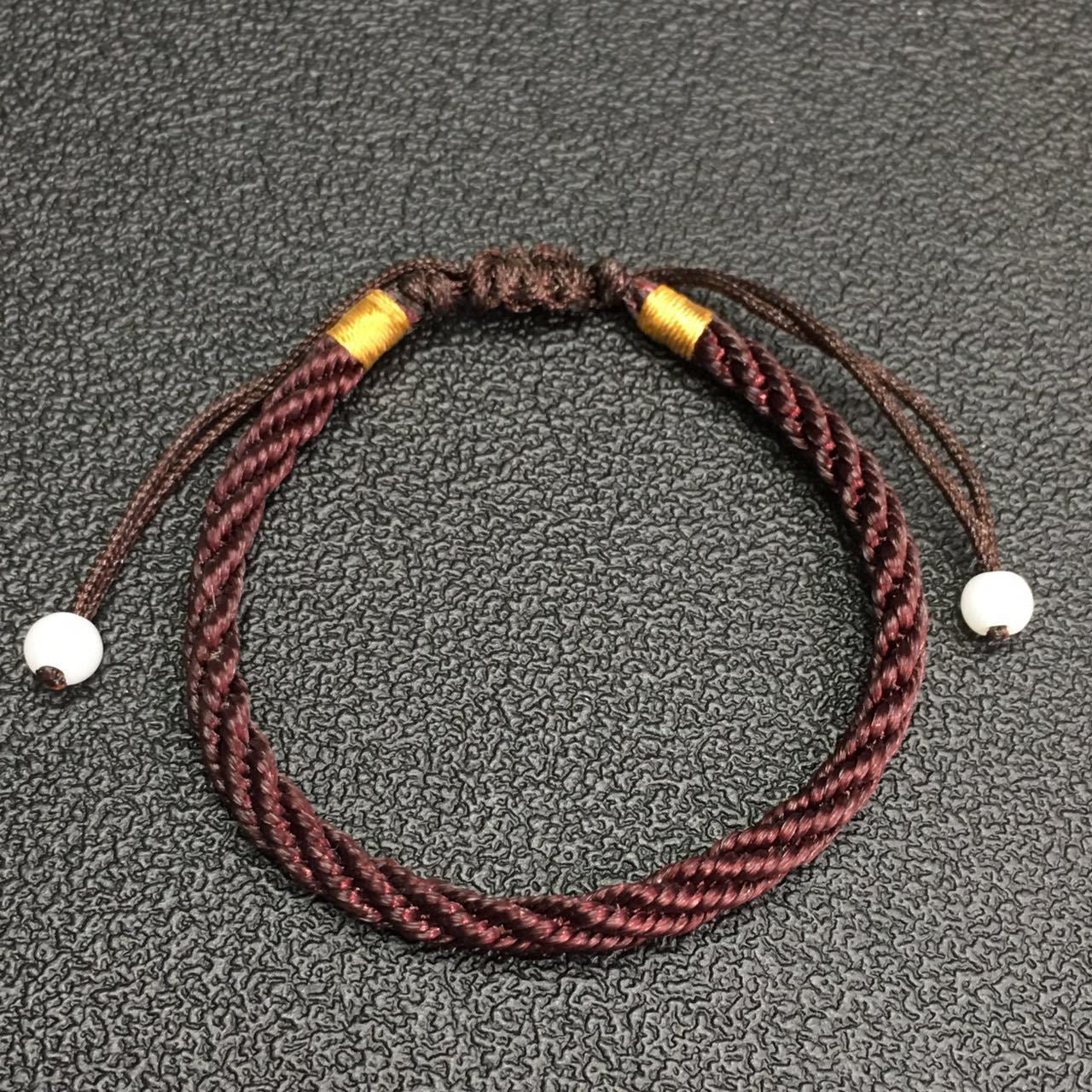 Adjustable Red Rope Braided Couple Bracelet