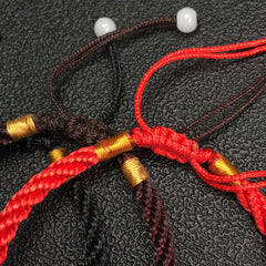 Adjustable Red Rope Braided Couple Bracelet