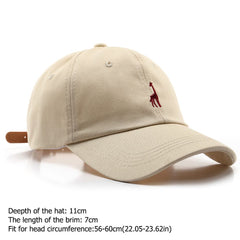 Giraffe Embroidered Baseball Cap Sunscreen Trucker Hat