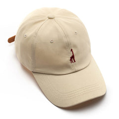 Giraffe Embroidered Baseball Cap Sunscreen Trucker Hat