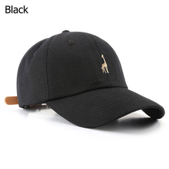 Giraffe Embroidered Baseball Cap Sunscreen Trucker Hat