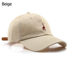 Giraffe Embroidered Baseball Cap Sunscreen Trucker Hat