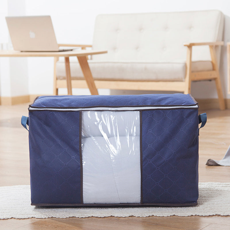 Folding Storage Bag Non Woven Fabric Clothes Blankets Books Toys Organizer