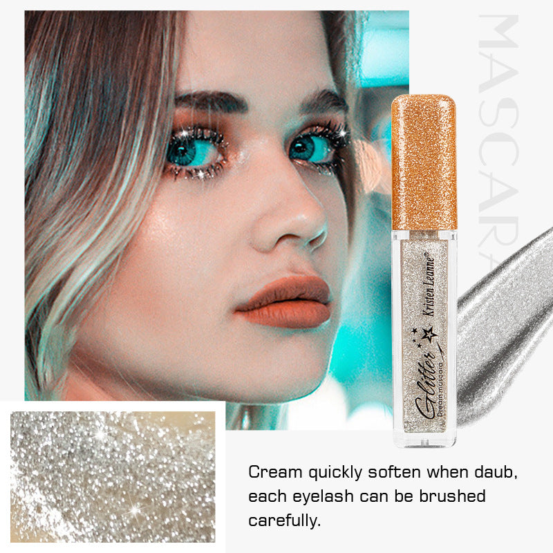 Sparkling Mascara Sequin Broken Diamond Slender Mascara Long Lasting