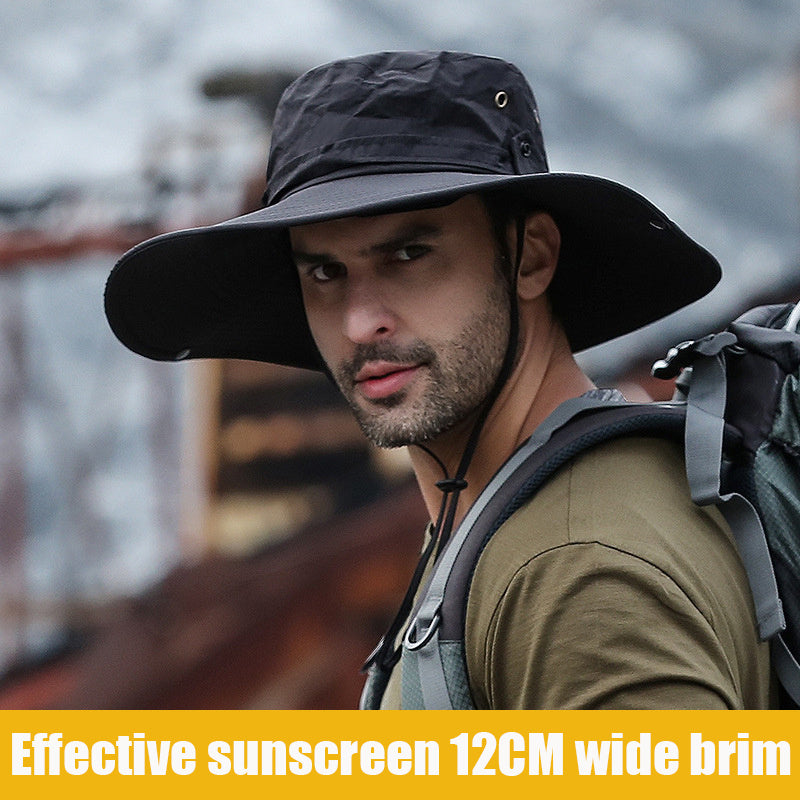 UV Proof Wide Brim Bucket Hat for Men