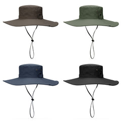 UV Proof Wide Brim Bucket Hat for Men