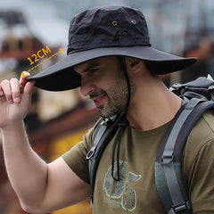 UV Proof Wide Brim Bucket Hat for Men