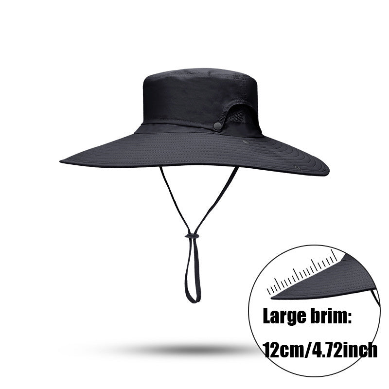 UV Proof Wide Brim Bucket Hat for Men