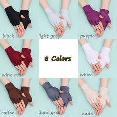 Breathable Fingerless Gloves for Men Women Spring Autumn Fitness Sports Driving
