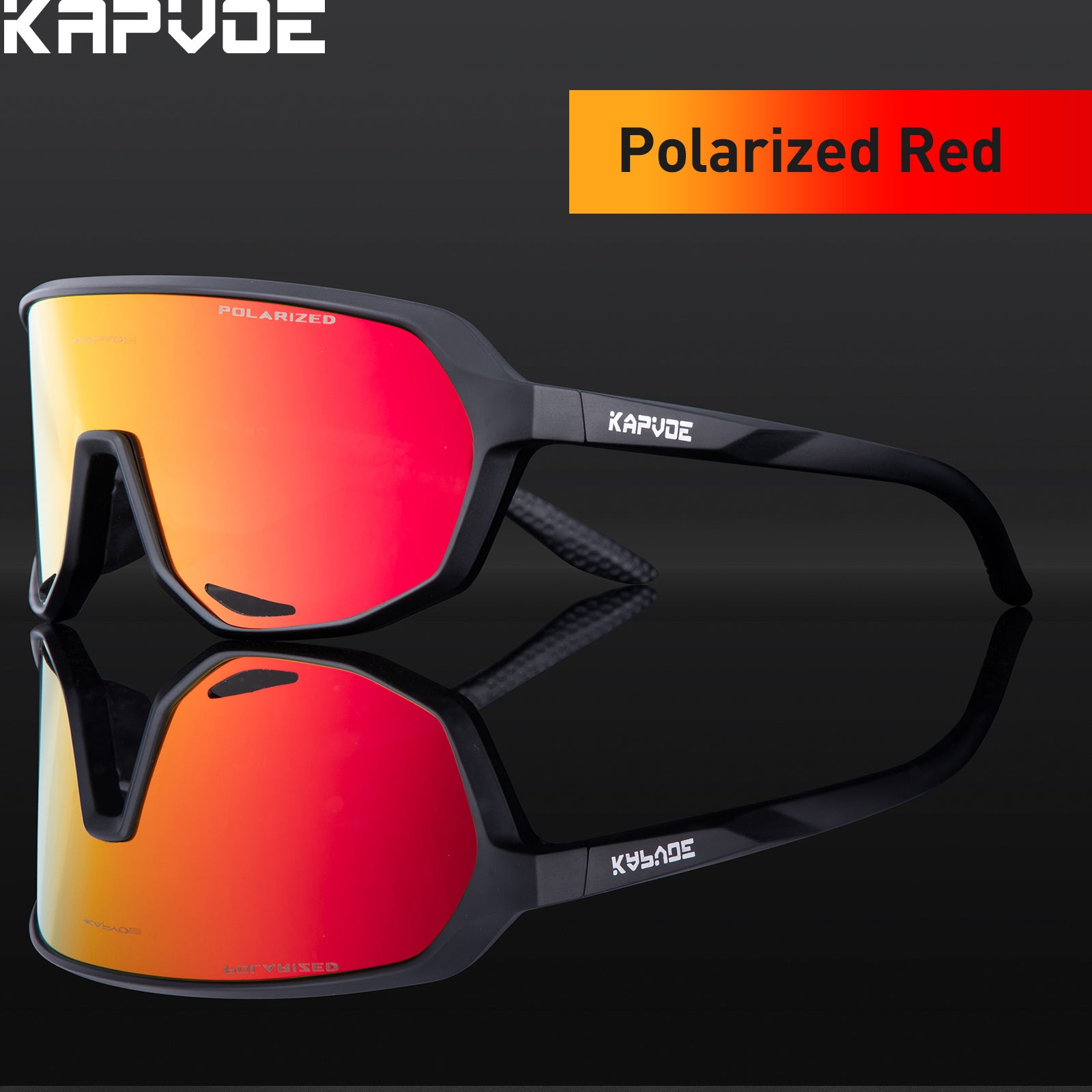 KAPVOE Sports Sunglasses TR90 Frame Cycling Running Golf