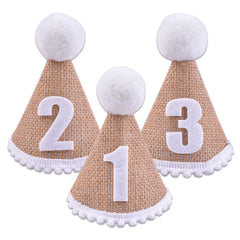 Adorable Burlap Number Hat for Special Birthdays