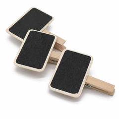 10pcs Mini Blackboard Wooden Clip Memo Folder Photo Clips Message Notes