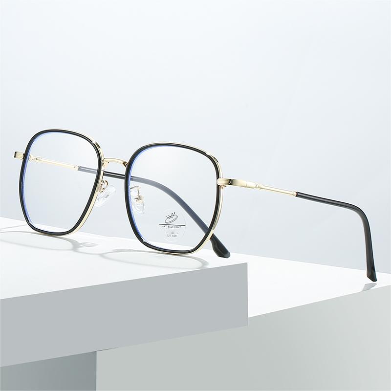 Square Frame Clear Lens Glasses Minimalist Anti Eyewear