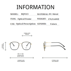 Square Frame Clear Lens Glasses Minimalist Anti Eyewear