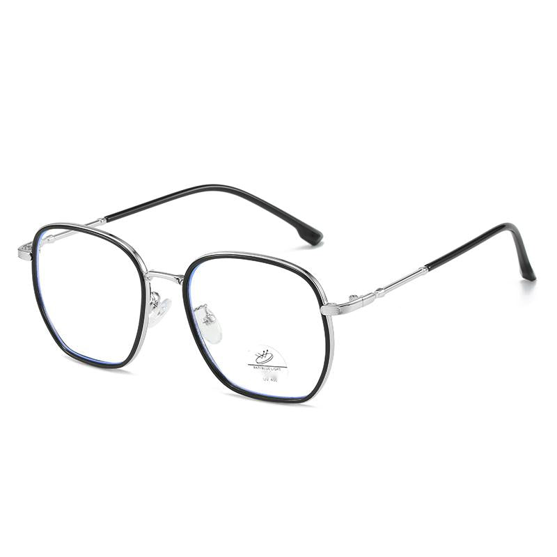Square Frame Clear Lens Glasses Minimalist Anti Eyewear