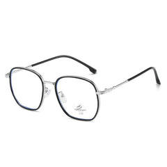 Square Frame Clear Lens Glasses Minimalist Anti Eyewear