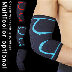 Elbow Compression Support Pads Arm Sleeve Brace for Gym Basketball