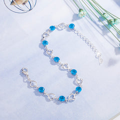 Heart-Shaped Zircon Bracelet Kids Accessories