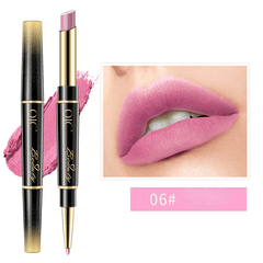 5-in-1 Lip Liner Lipstick Duo Matte Hydrating Double Ended Stick