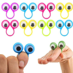30 Pcs Eye Finger Puppets Plastic Rings With Wiggle Eyes Fun Party Games