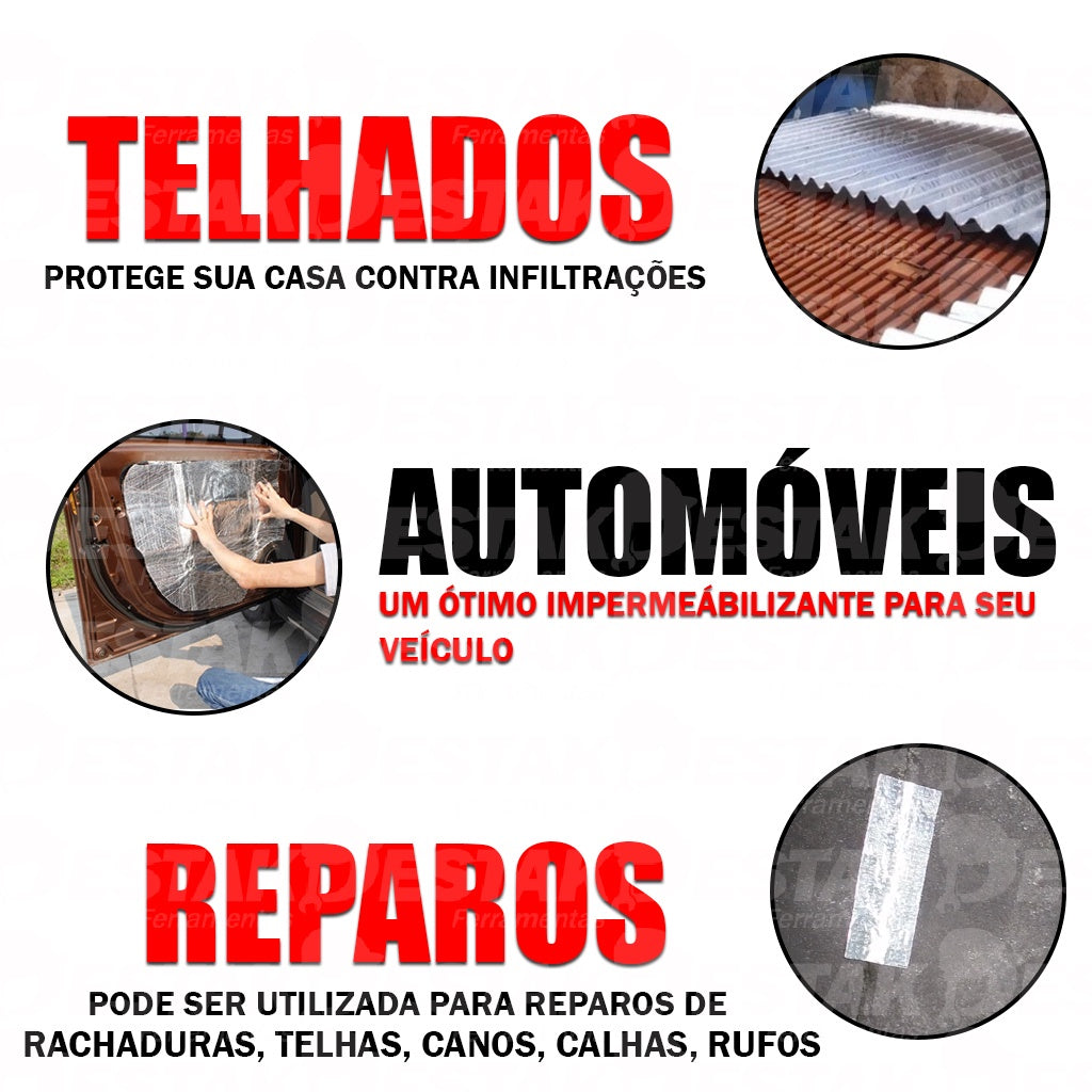 Waterproof Asphalt Sealed Tape Self Adhesive 10m