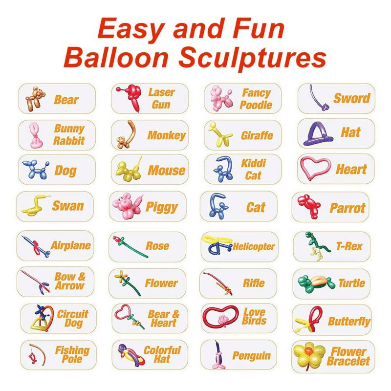 Cartoon Shape Thickened Long Balloon with Pump