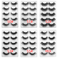 5 Pairs Fluffy 3D Mink Lashes - Natural & Reusable - Perfect Gift for Her