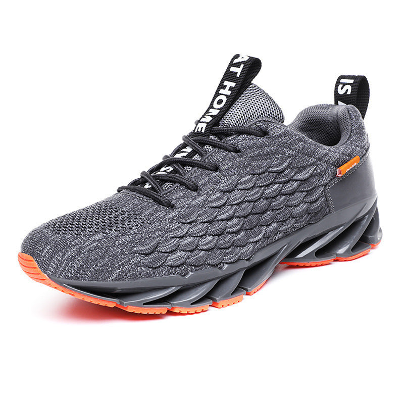 Men's Fish Scale Blade Sneakers Lightweight Breathable Sport Shoes