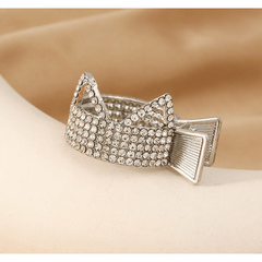 Rhinestone Ponytail Hair Claw Clip Metal Barrette Decorative Accessories