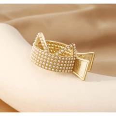 Rhinestone Ponytail Hair Claw Clip Metal Barrette Decorative Accessories