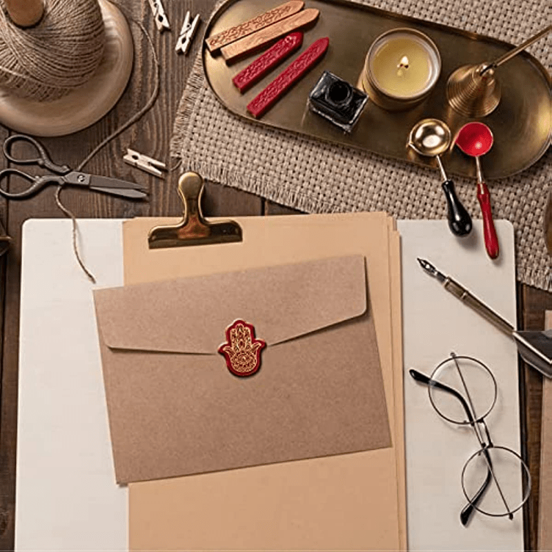 Lotus Wax Seal Stamp Evil Eye Sealing Wax Stamps Hamsa Retro Vintage