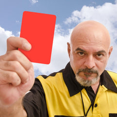 4pcs PVC Soccer Referee Cards for Football Match Training