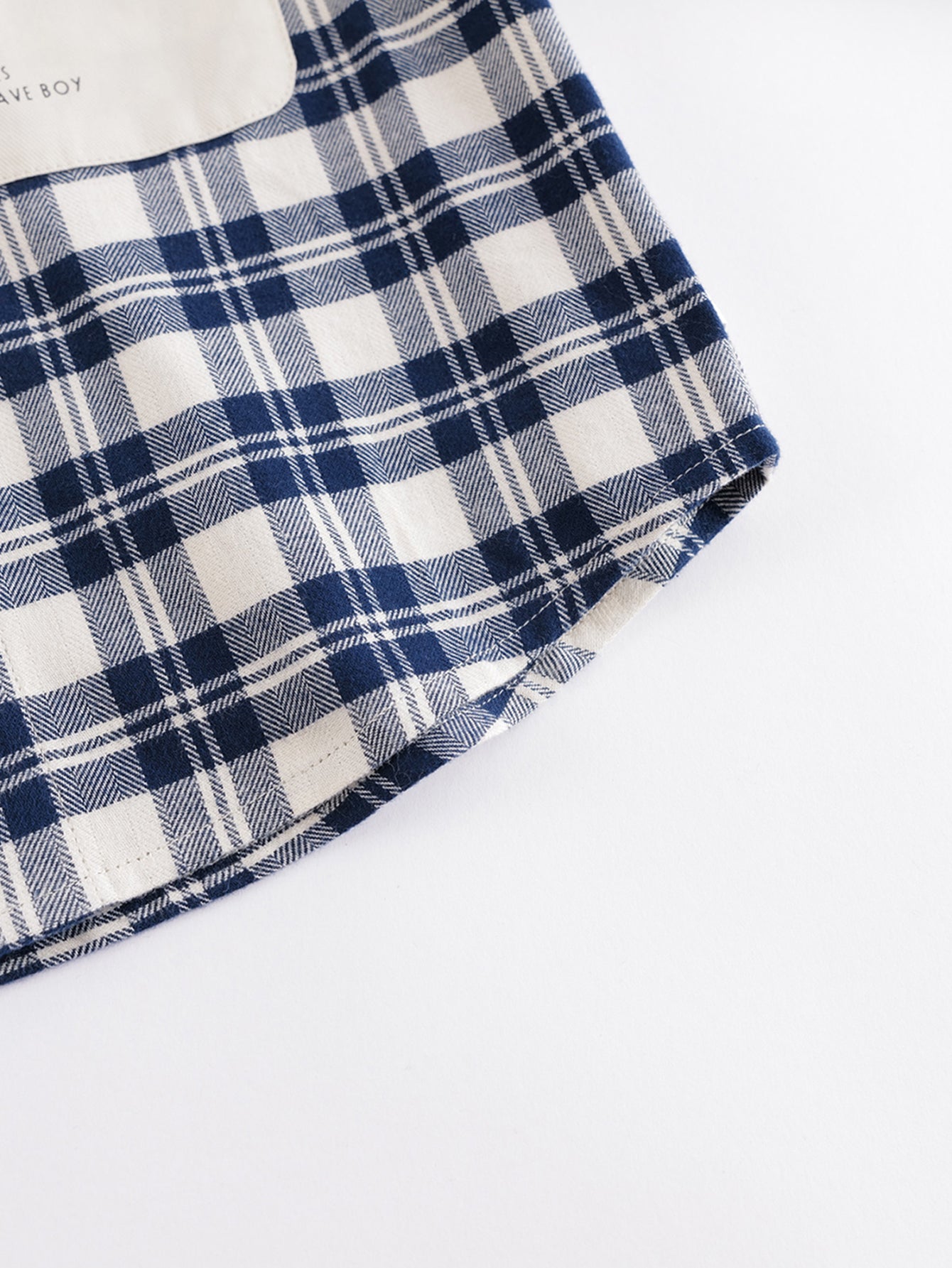 Boys Lapel Plaid Shirts Tops Kids Clothes
