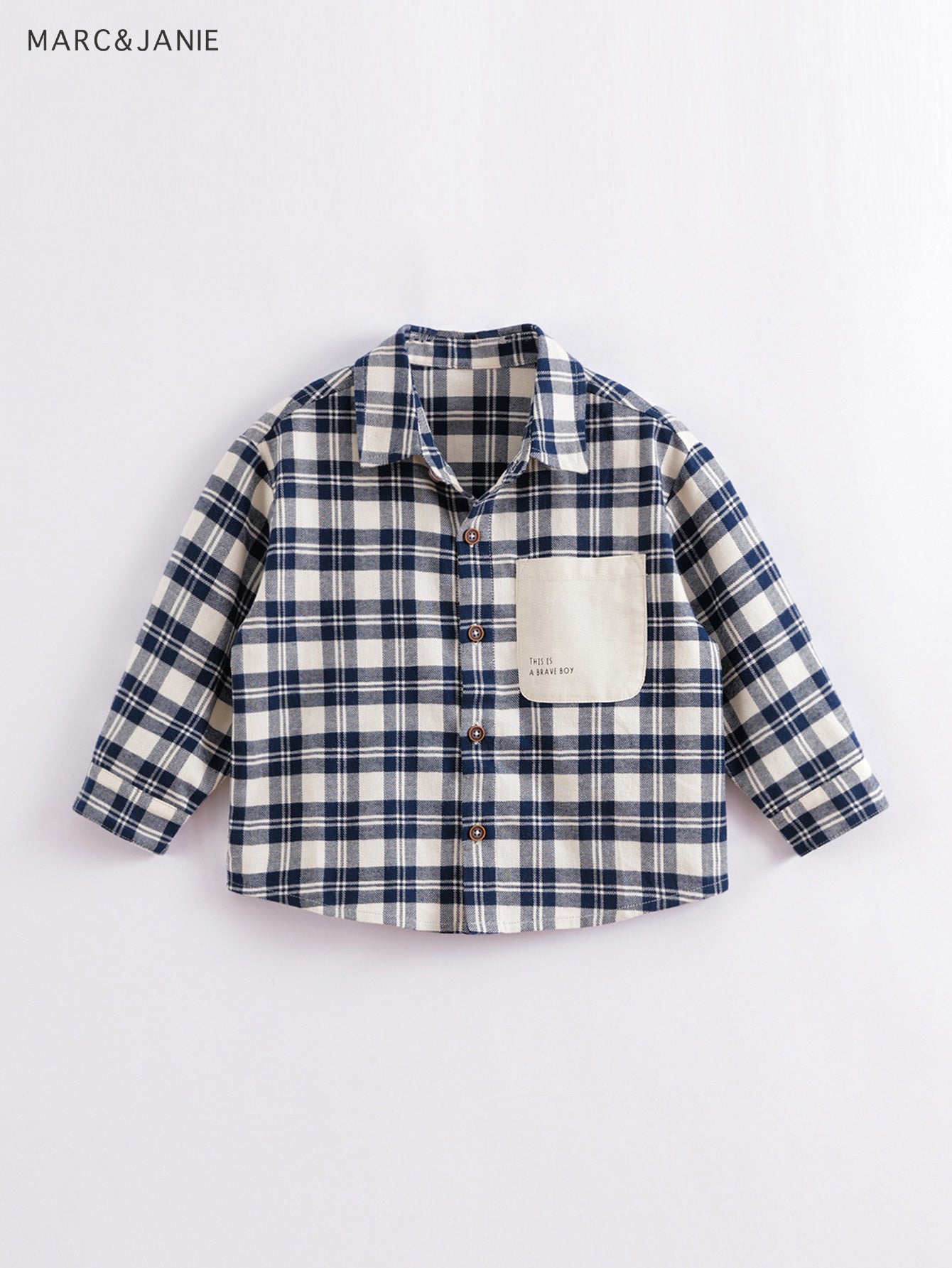 Boys Lapel Plaid Shirts Tops Kids Clothes