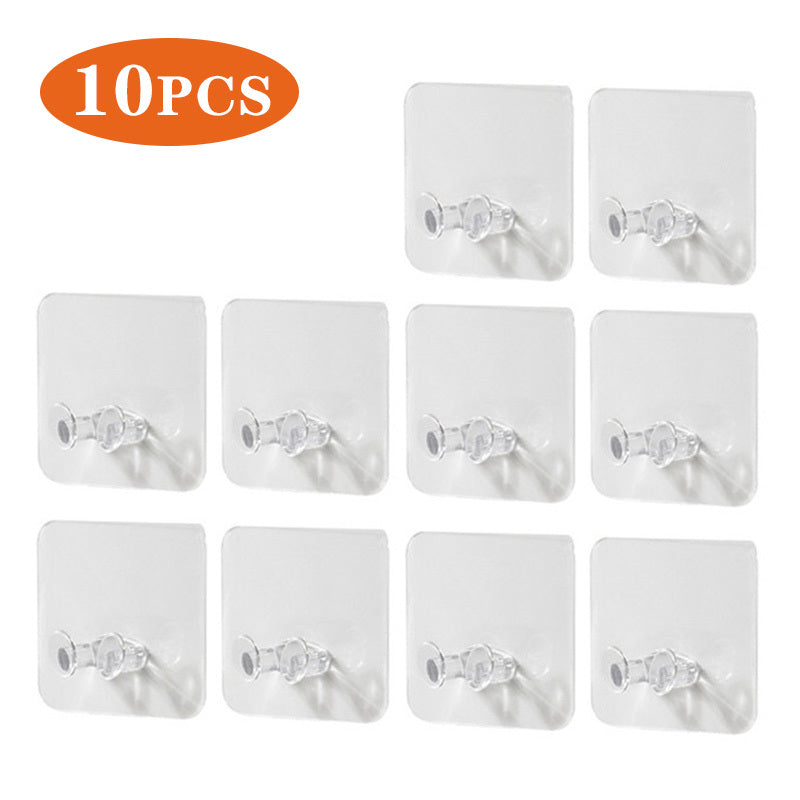 10Pcs Self Adhesive Power Cord Hooks for Wall