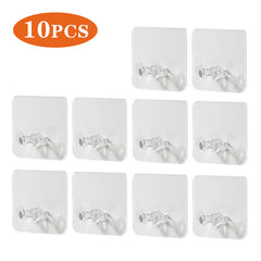 10Pcs Self Adhesive Power Cord Hooks for Wall