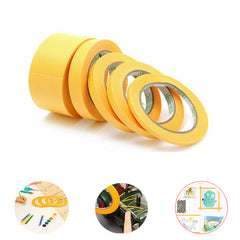 18m Yellow Masking Tape Adhesive Tape Textured Paper Hand Tear