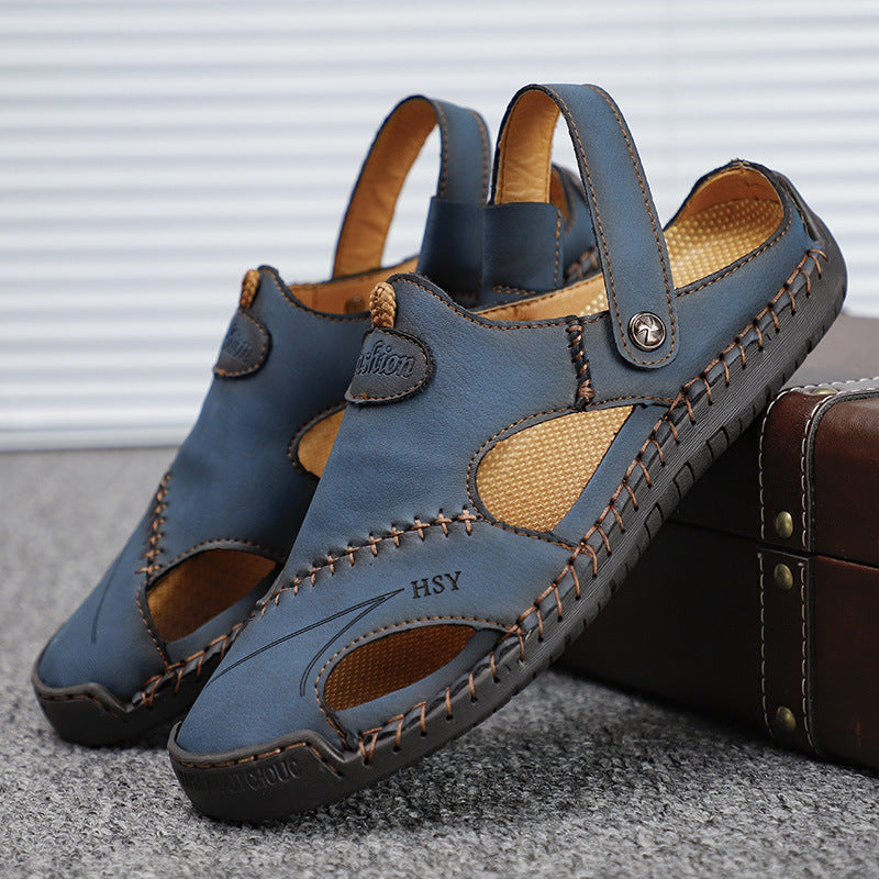 Men's Stitched Outdoor Casual Beach Slippers