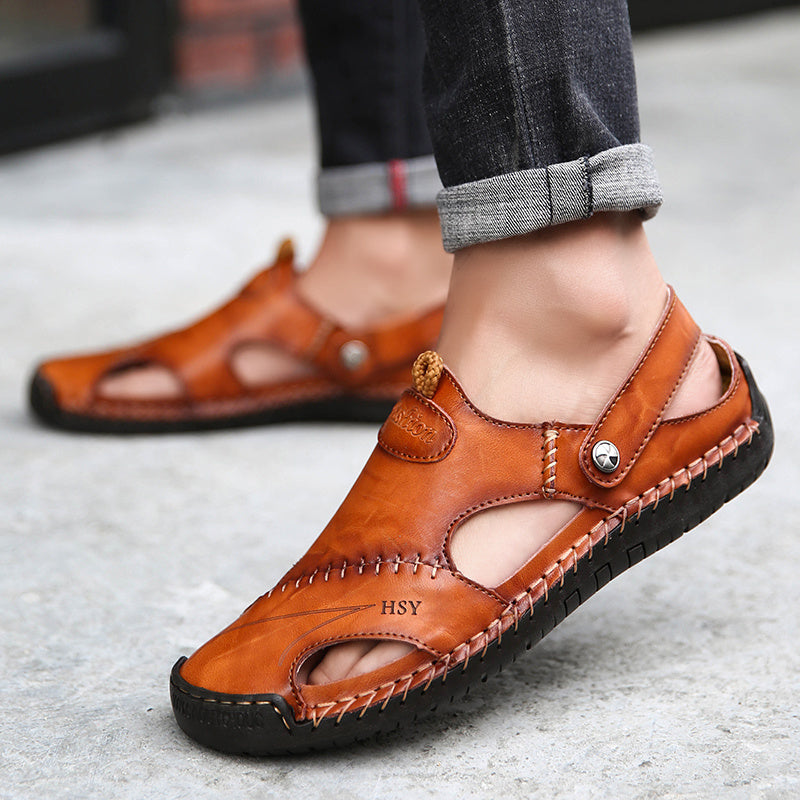 Men's Stitched Outdoor Casual Beach Slippers