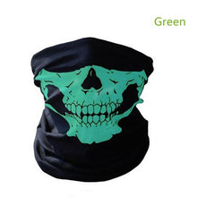 Skull Print Windproof Neck Gaiter for Skiing Snowboarding Biking