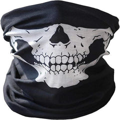 Skull Print Windproof Neck Gaiter for Skiing Snowboarding Biking