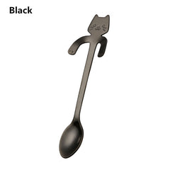 1pc Cat Spoons Flatware Coffee Drinking Tools Kitchen Gadget
