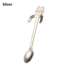 1pc Cat Spoons Flatware Coffee Drinking Tools Kitchen Gadget