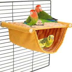 Winter Warm Bird Nest Bed Hammock Snuggle Hut Parrot House Tent Toy
