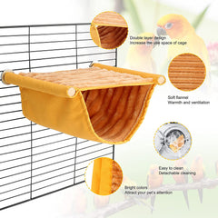 Winter Warm Bird Nest Bed Hammock Snuggle Hut Parrot House Tent Toy