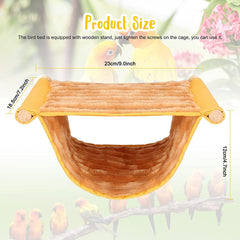 Winter Warm Bird Nest Bed Hammock Snuggle Hut Parrot House Tent Toy
