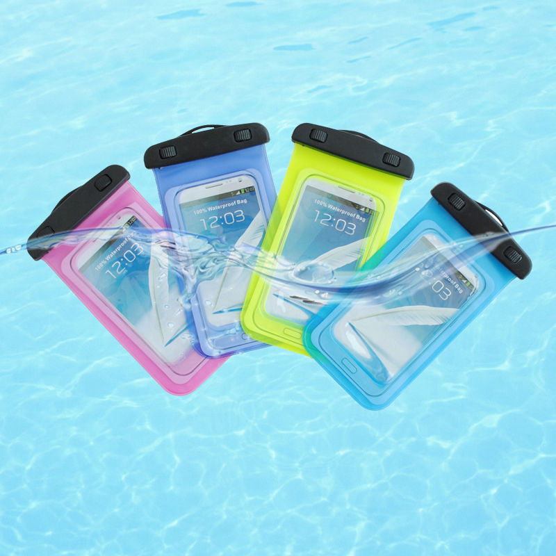 Waterproof Swimming Phone Pouch Assorted Colors - Keep Your Phone Safe and Dry