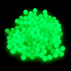 Luminous Hard Plastic Fishing Beads 4-10mm Tackle for Bait, Bracelet, Necklace